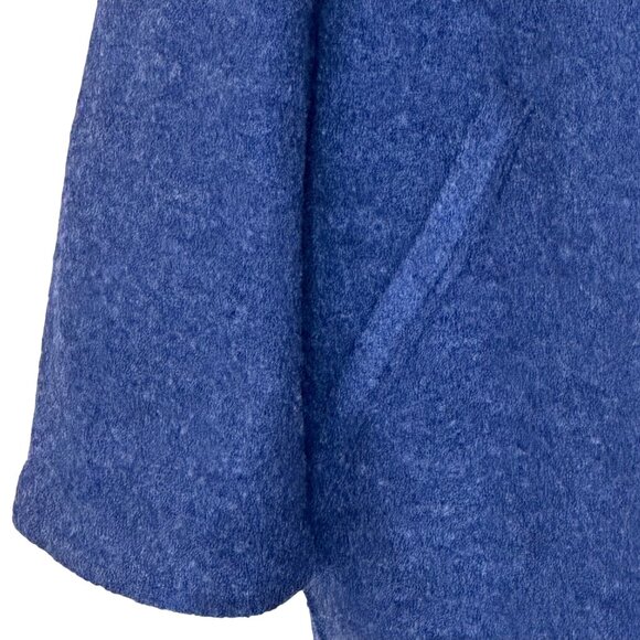 Eileen Fisher Merino Wool XL Kimono Jacket Blue Long Sleeve Pockets Oversized - Picture 4 of 13